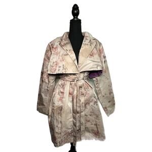 Badgley Mischka American Glamour Tan, Purple, Pink Jacket, 2x, Pre-owned